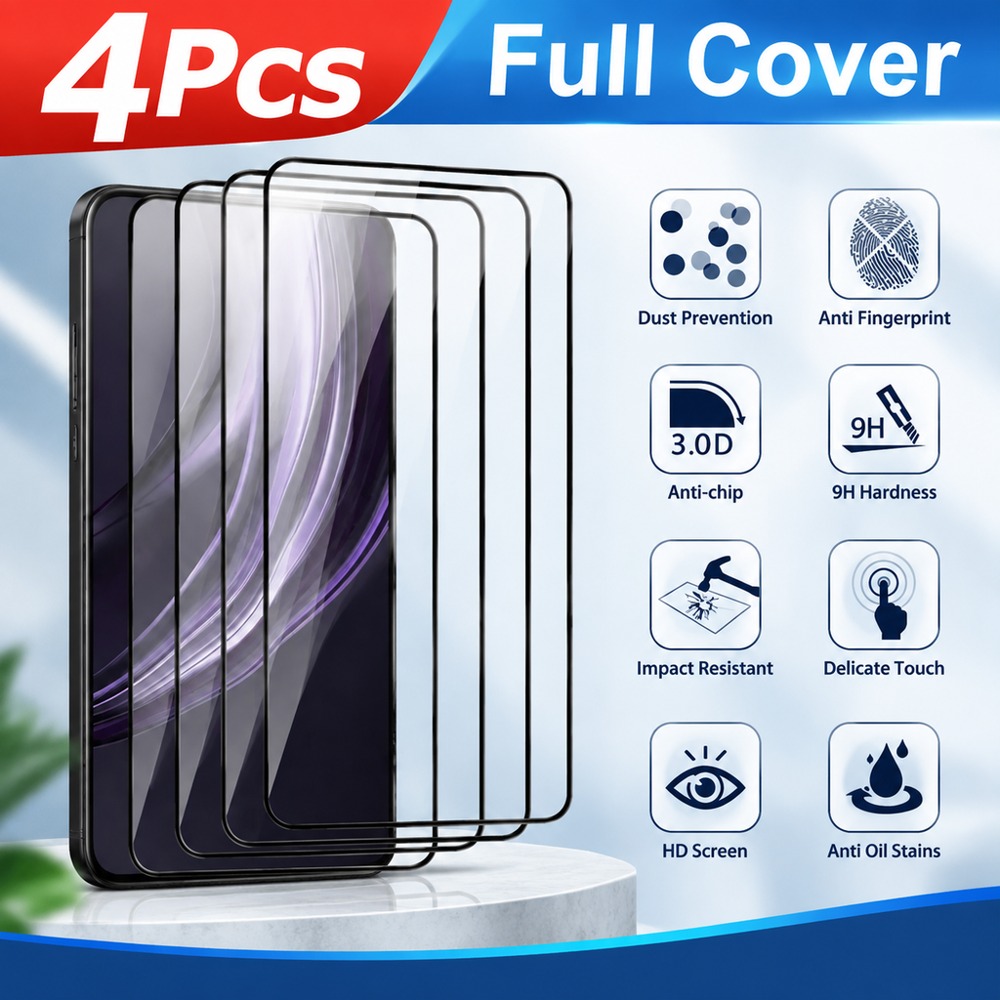 4PCS Tempered Glass For Realme - огляд і ціна Realme C67